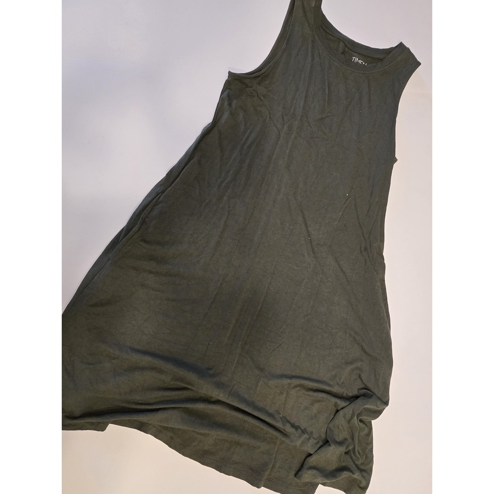 Time And Tru‎ Green Sleeveless Dress Size Small With Pockets